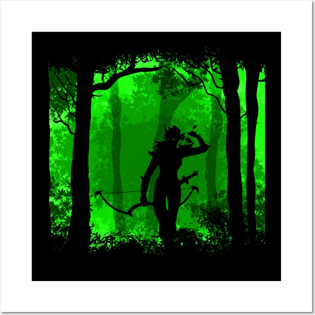 Forest Hunter Wall Art by nickbeta